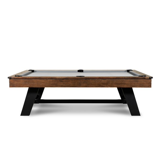 Hunter Slate Pool Table - Metal Leg - Brushed Walnut