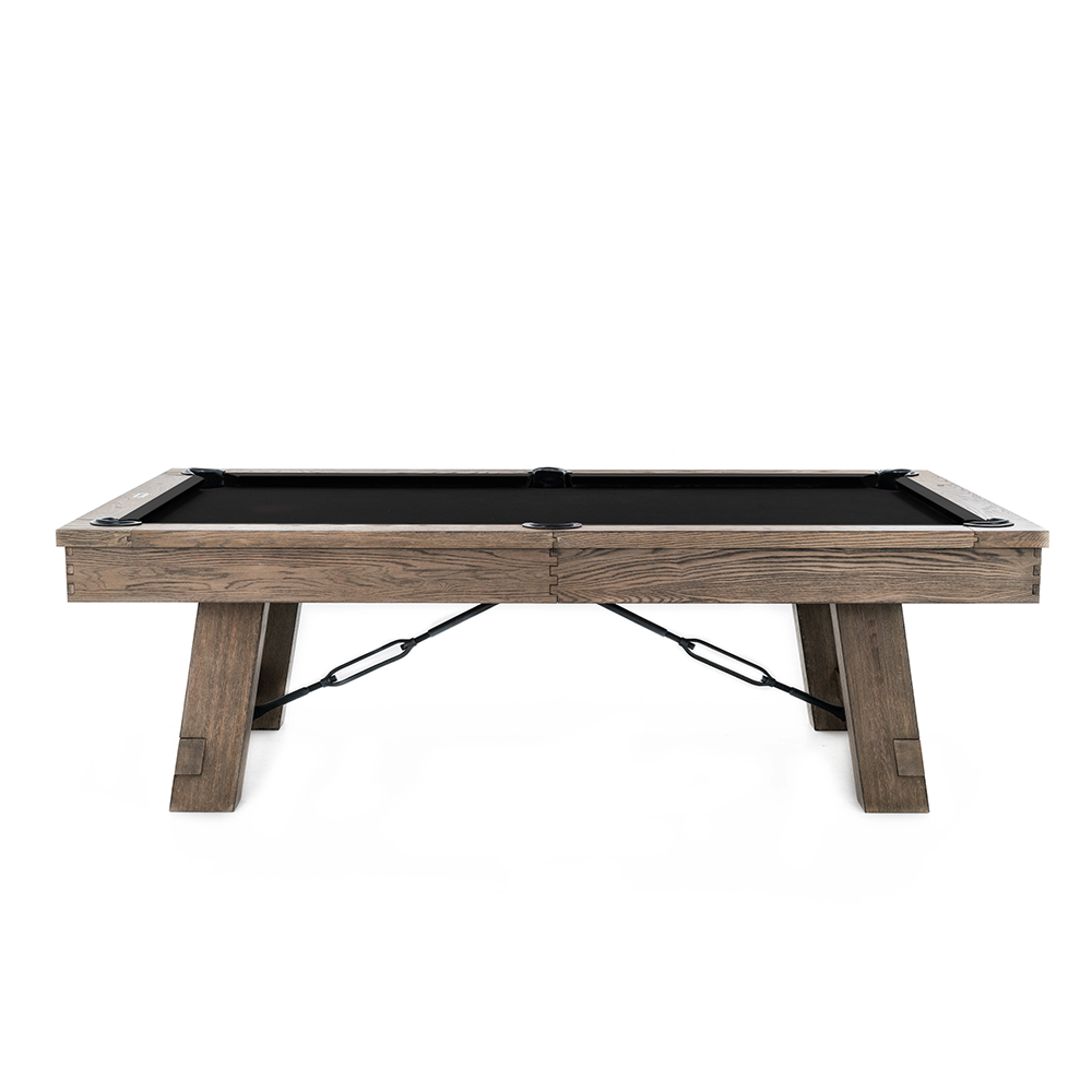 Isaac Wood Pool Table - Silvered Ash Finish