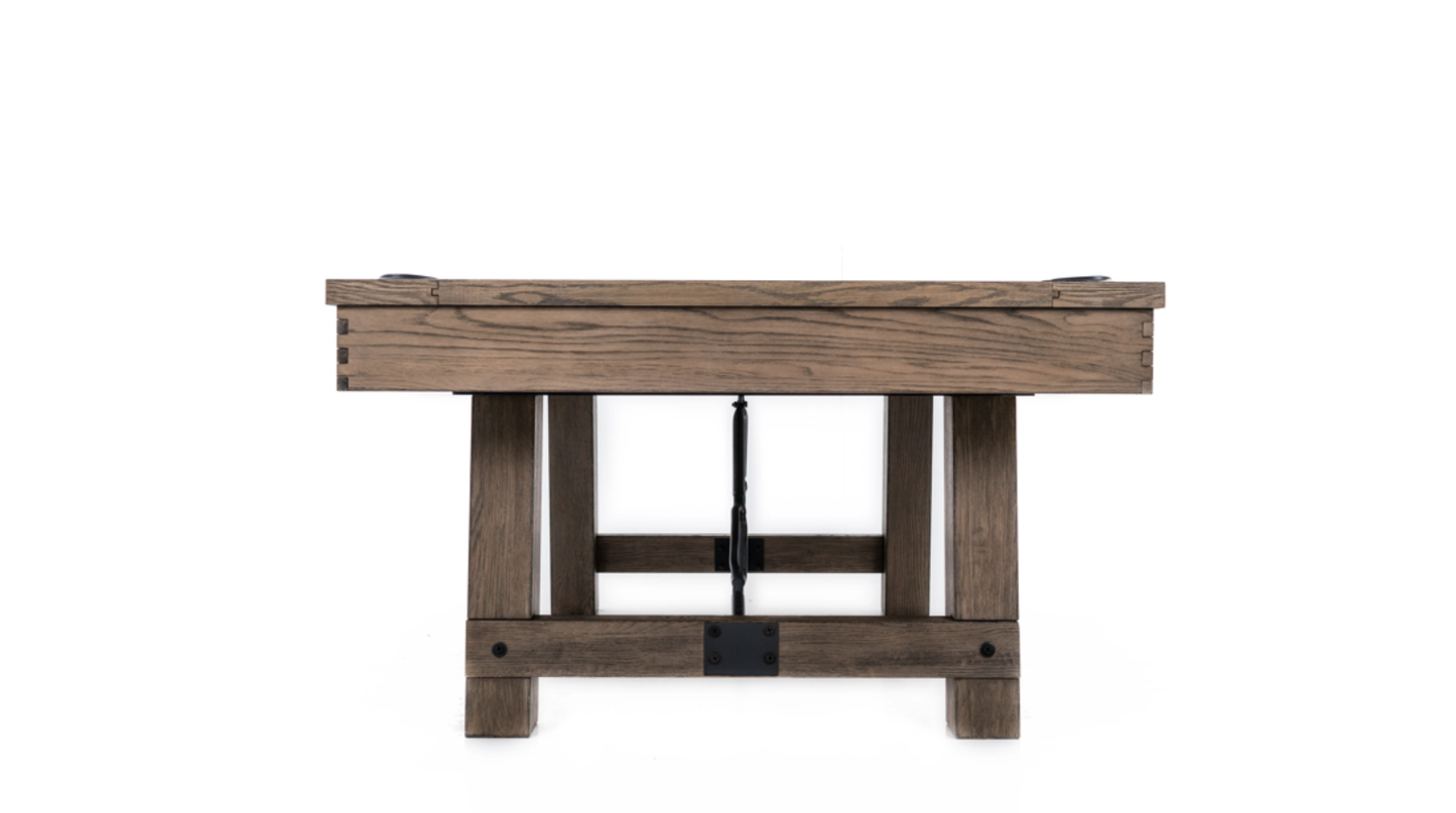Isaac Wood Pool Table - Silvered Ash Finish