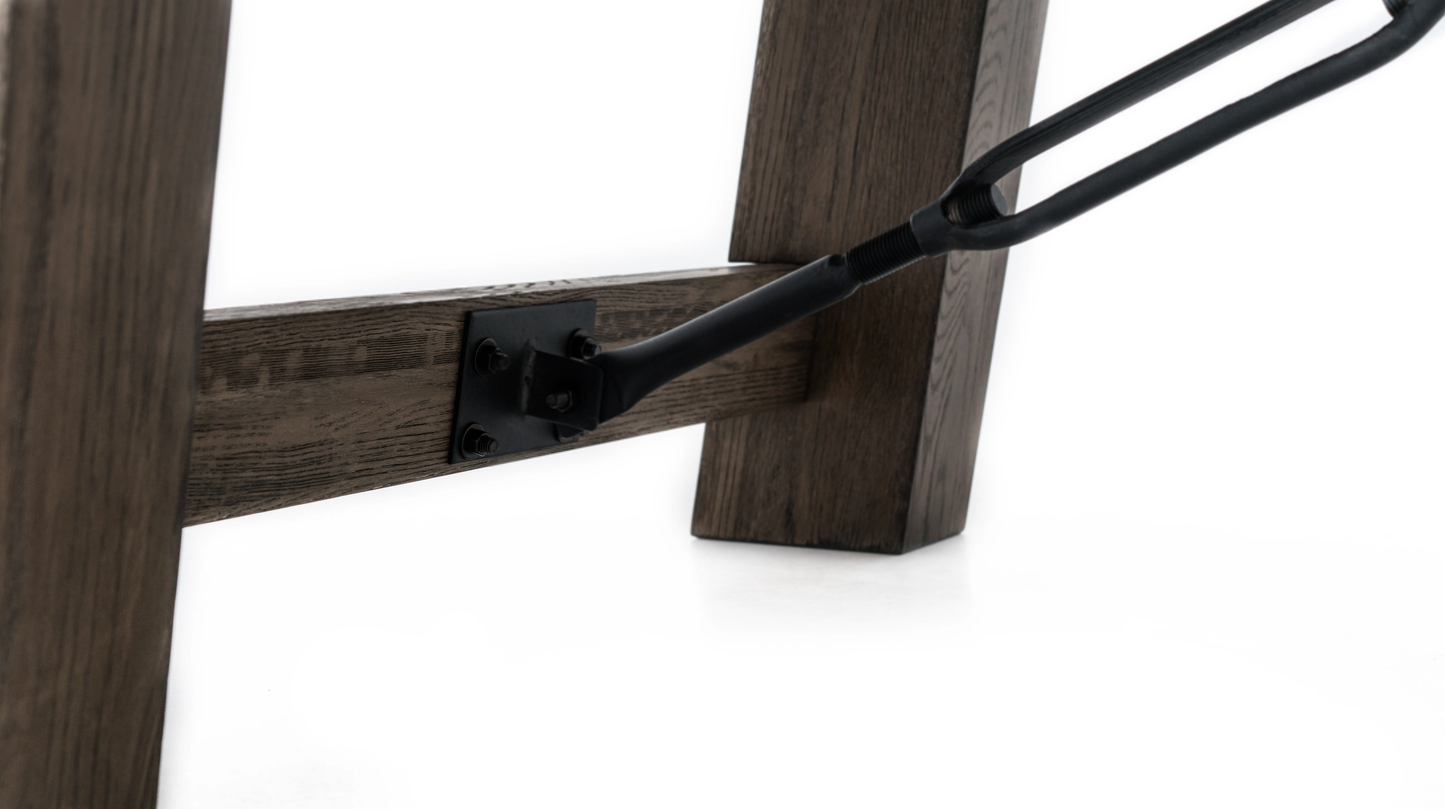 Isaac Wood Pool Table - Silvered Ash Finish