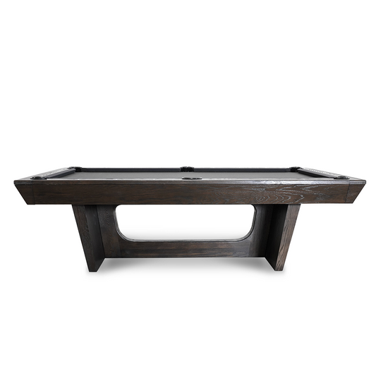 KAI Slate Pool Table - Waxed Brown Finish