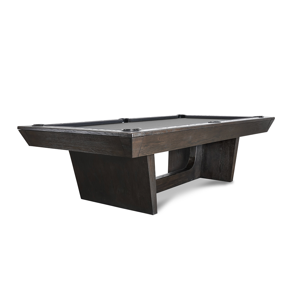 KAI Slate Pool Table - Waxed Brown Finish