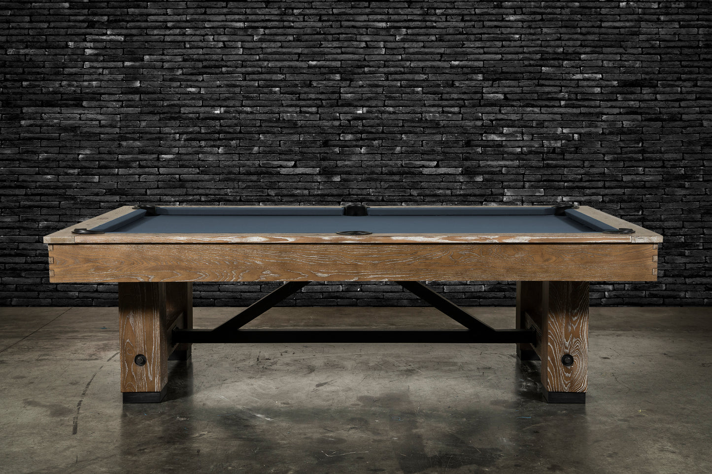 Cimarron Slate Pool Table - Smoke Grey wash Finish