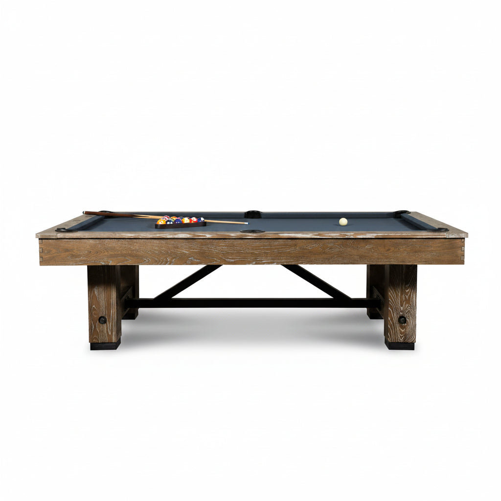 Cimarron Slate Pool Table - Smoke Grey wash Finish