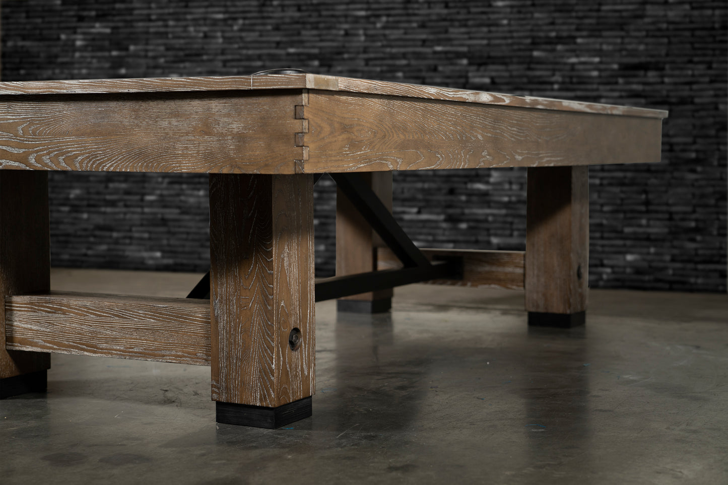 Cimarron Slate Pool Table - Smoke Grey wash Finish