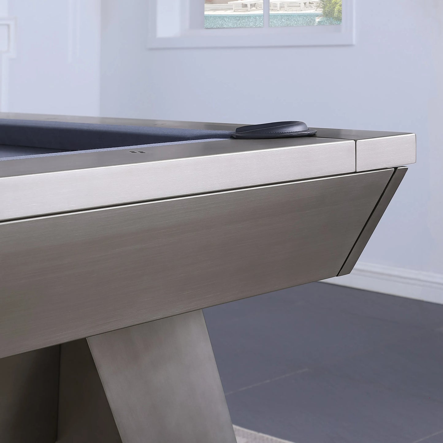 Lennox Steel Pool Table - Gunmetal Grey Finish