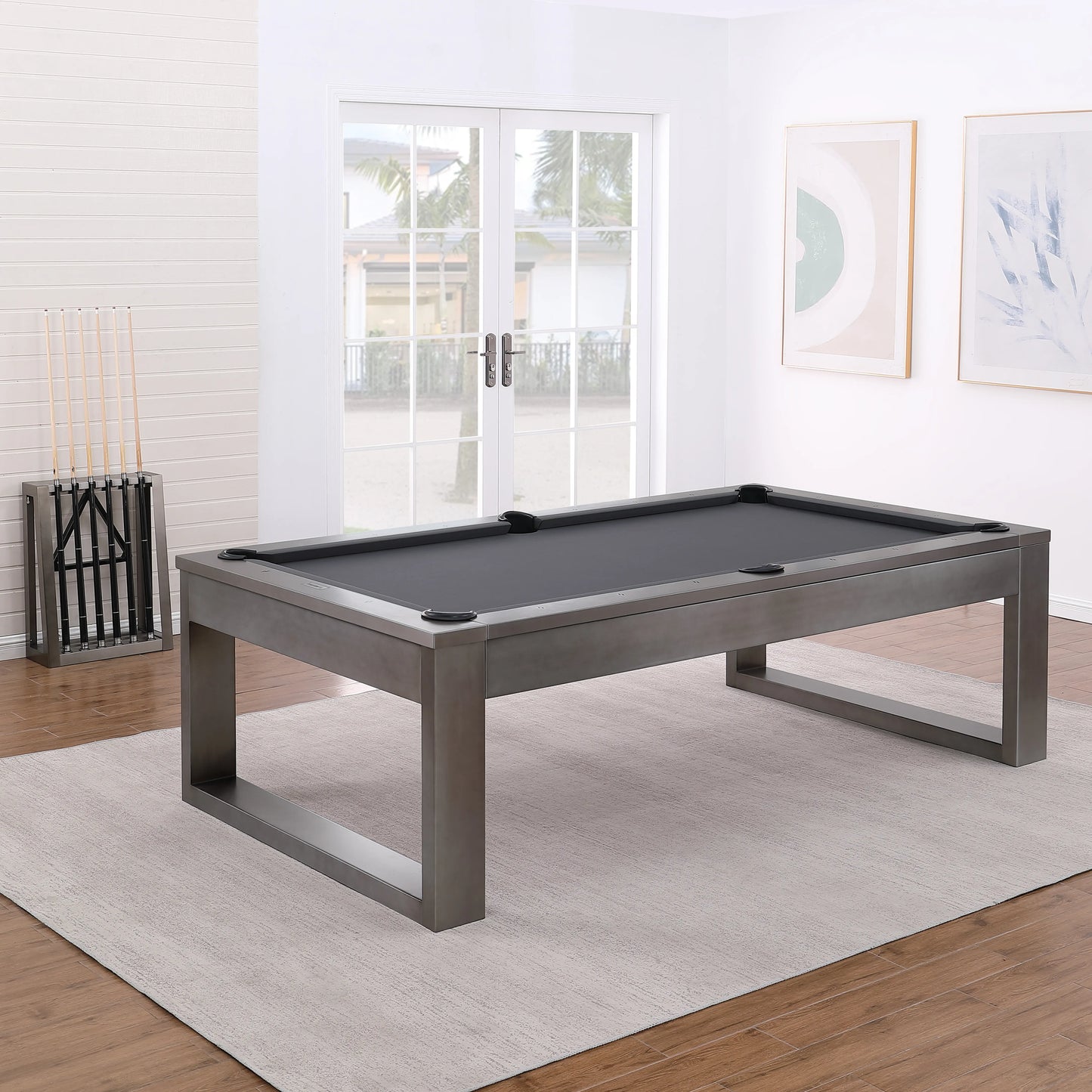 Lexa Steel Pool Table - Gunmetal Grey Finish