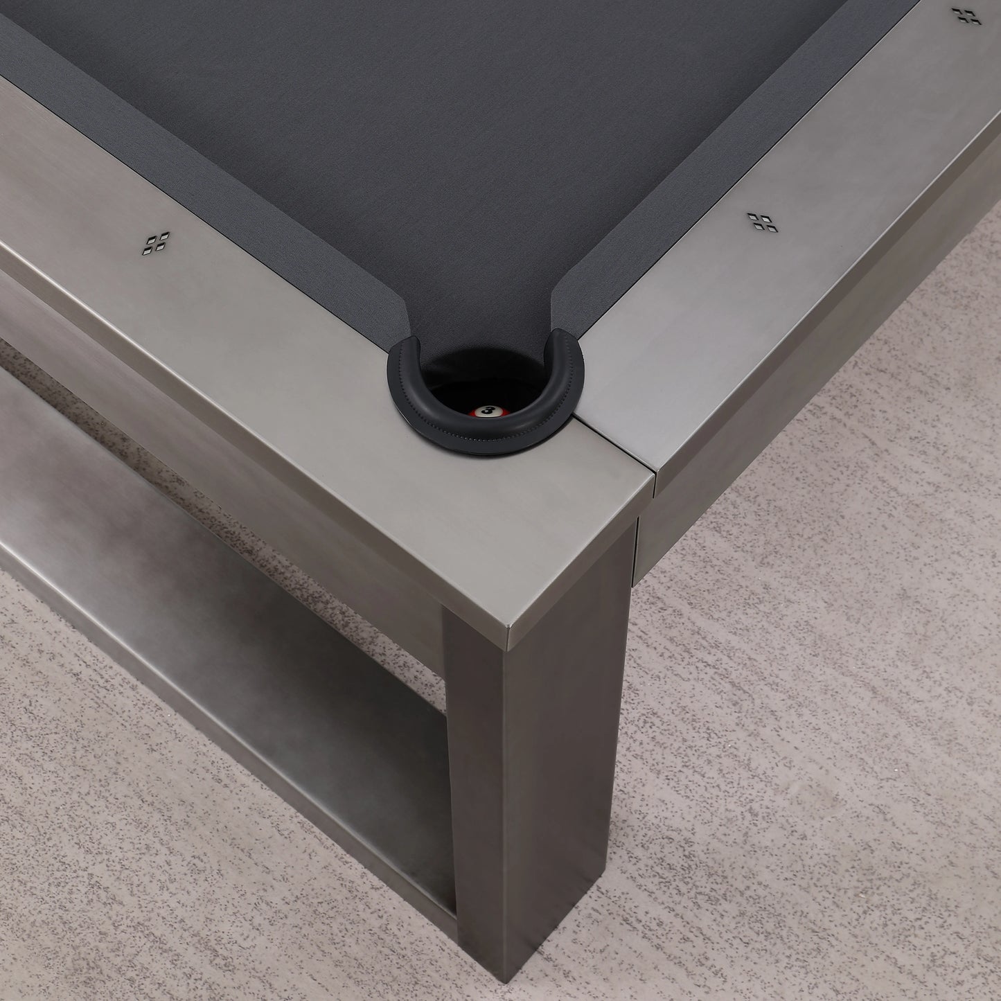 Lexa Steel Pool Table - Gunmetal Grey Finish