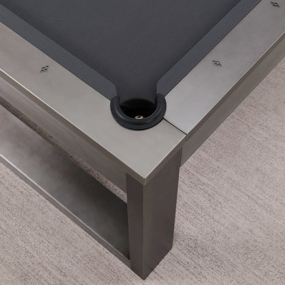 Lexa Steel Pool Table - Gunmetal Grey Finish
