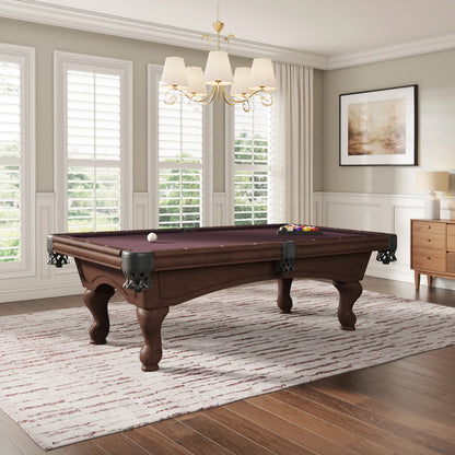 Madaris Wood Pool Table - Sierra Finish