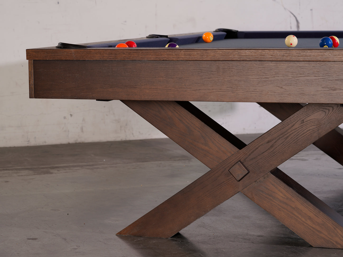 Manhattan Slate Pool Table - Brownwash Finish