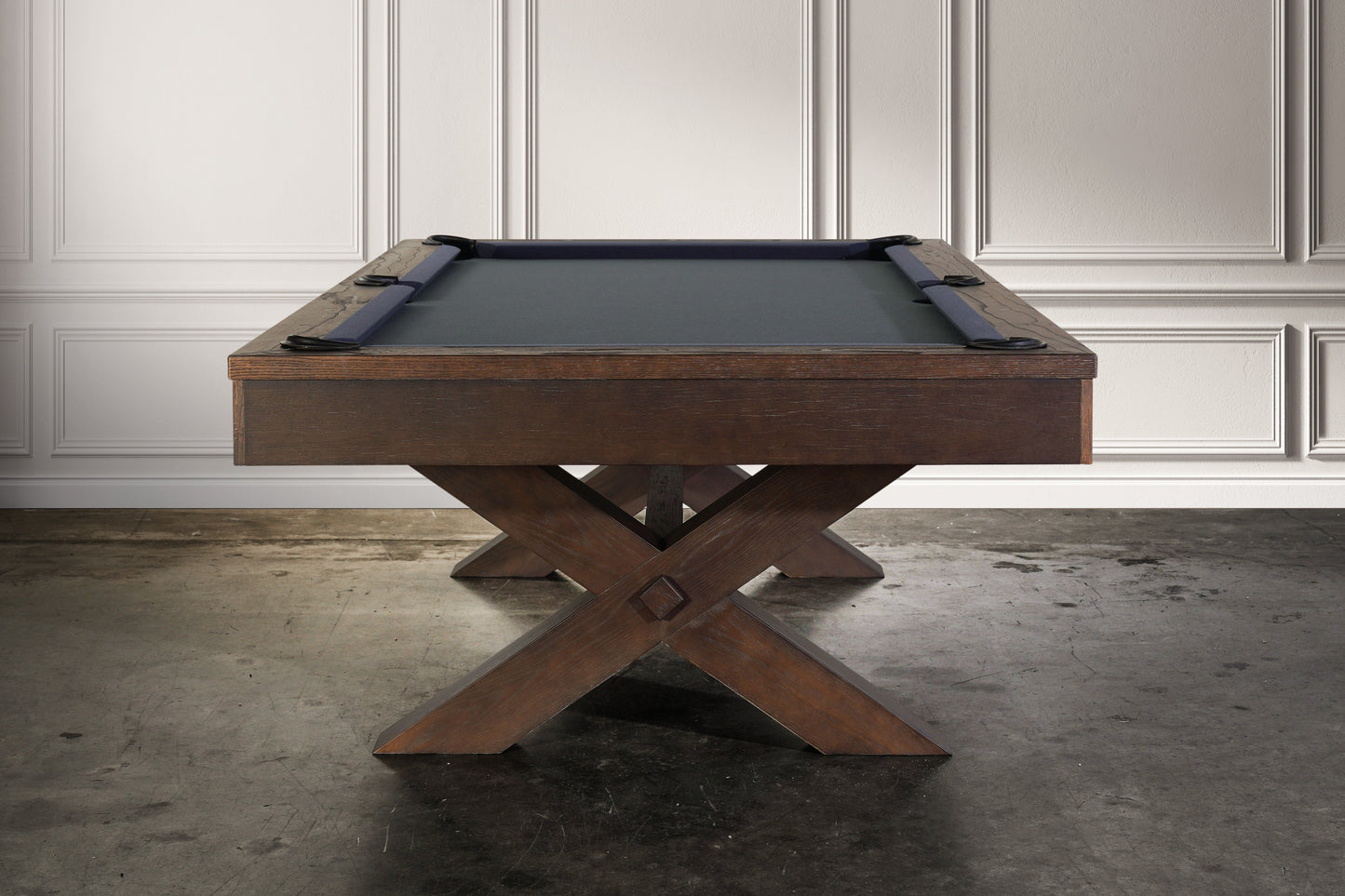 Manhattan Slate Pool Table - Brownwash Finish