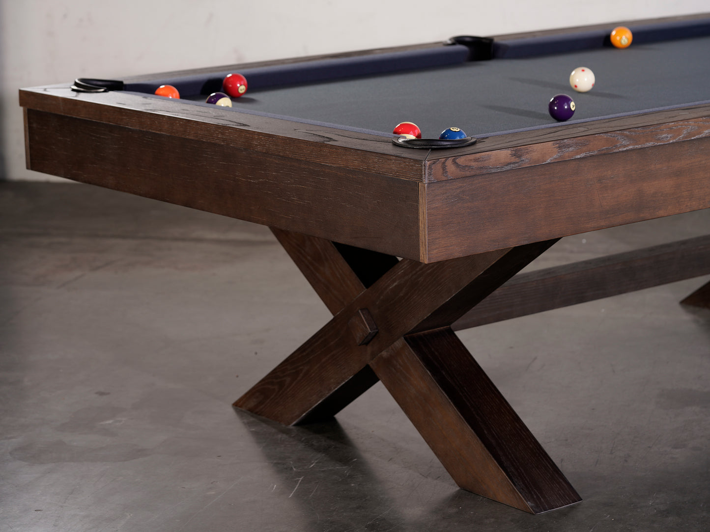 Manhattan Slate Pool Table - Brownwash Finish