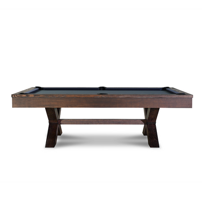 Manhattan Slate Pool Table - Brownwash Finish