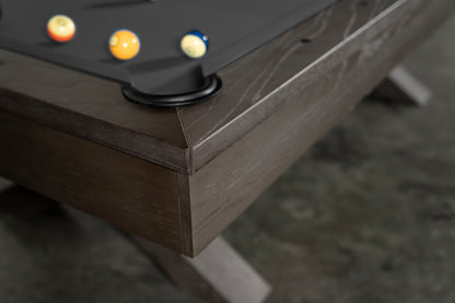 Manhattan Slate Pool Table - Charcoal Finish