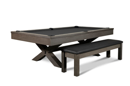 Manhattan Slate Pool Table - Charcoal Finish