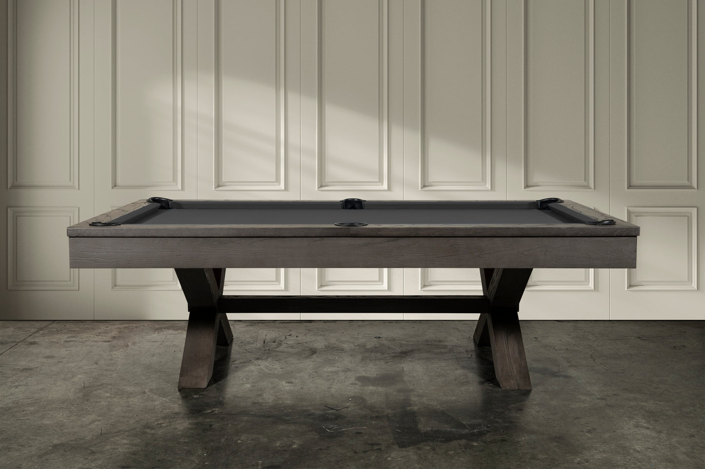 Manhattan Slate Pool Table - Charcoal Finish