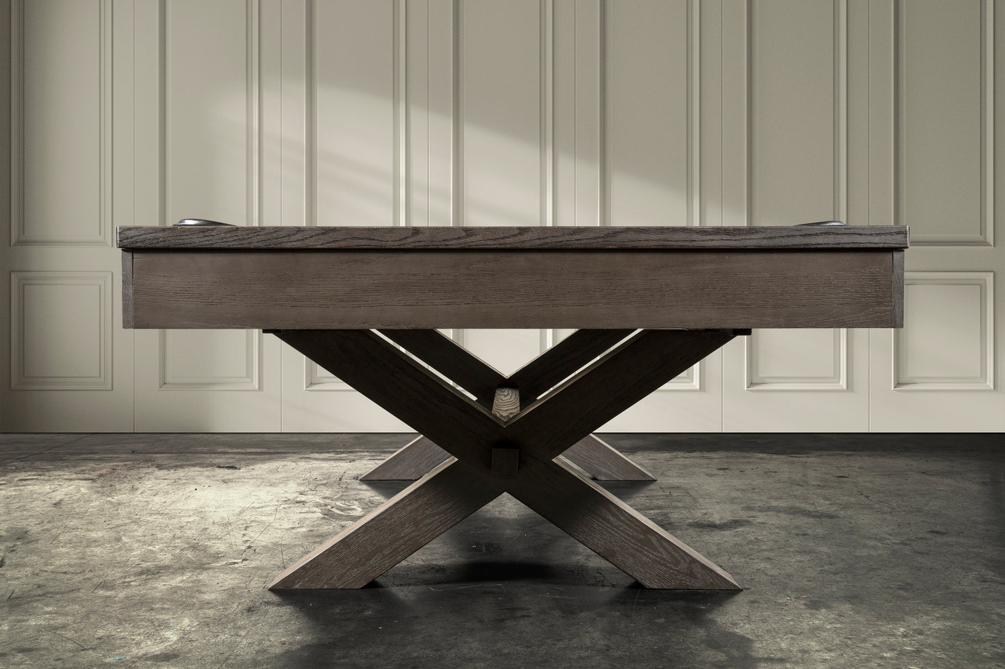 Manhattan Slate Pool Table - Charcoal Finish