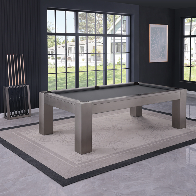 Maxwell Steel Pool Table - Gunmetal Grey Finish