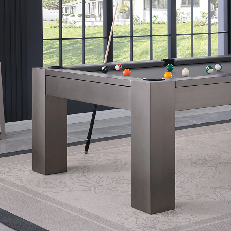 Maxwell Steel Pool Table - Gunmetal Grey Finish