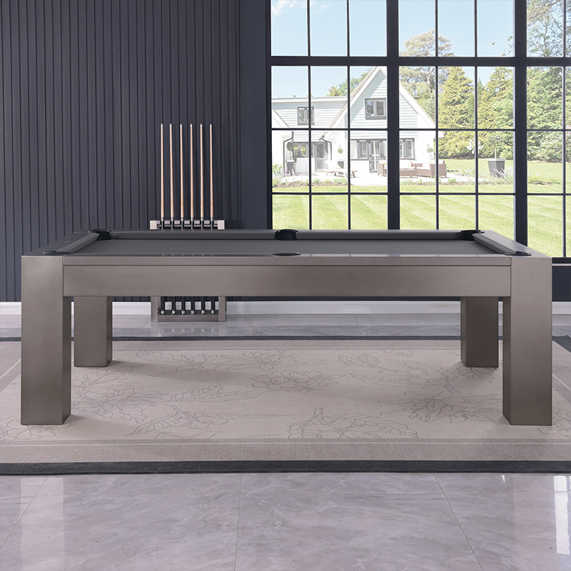 Maxwell Steel Pool Table - Gunmetal Grey Finish