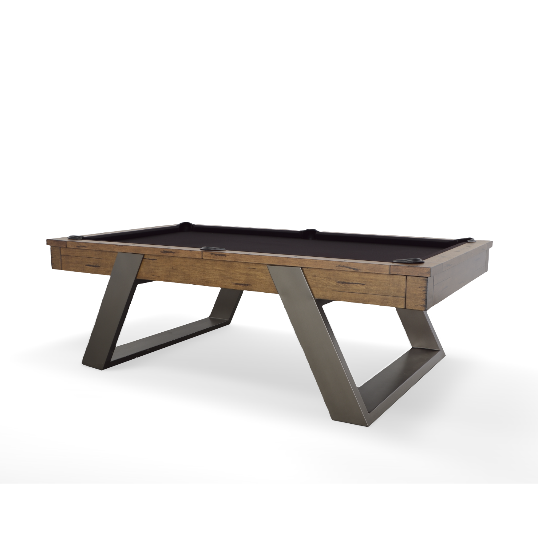 Plank and Hide Modesto Wood Pool Table - Thumbnail 4