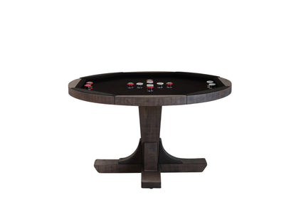 Kai - Poker Table, Bumper Pool Table, Dining Table 3 in 1 - Antique Finish