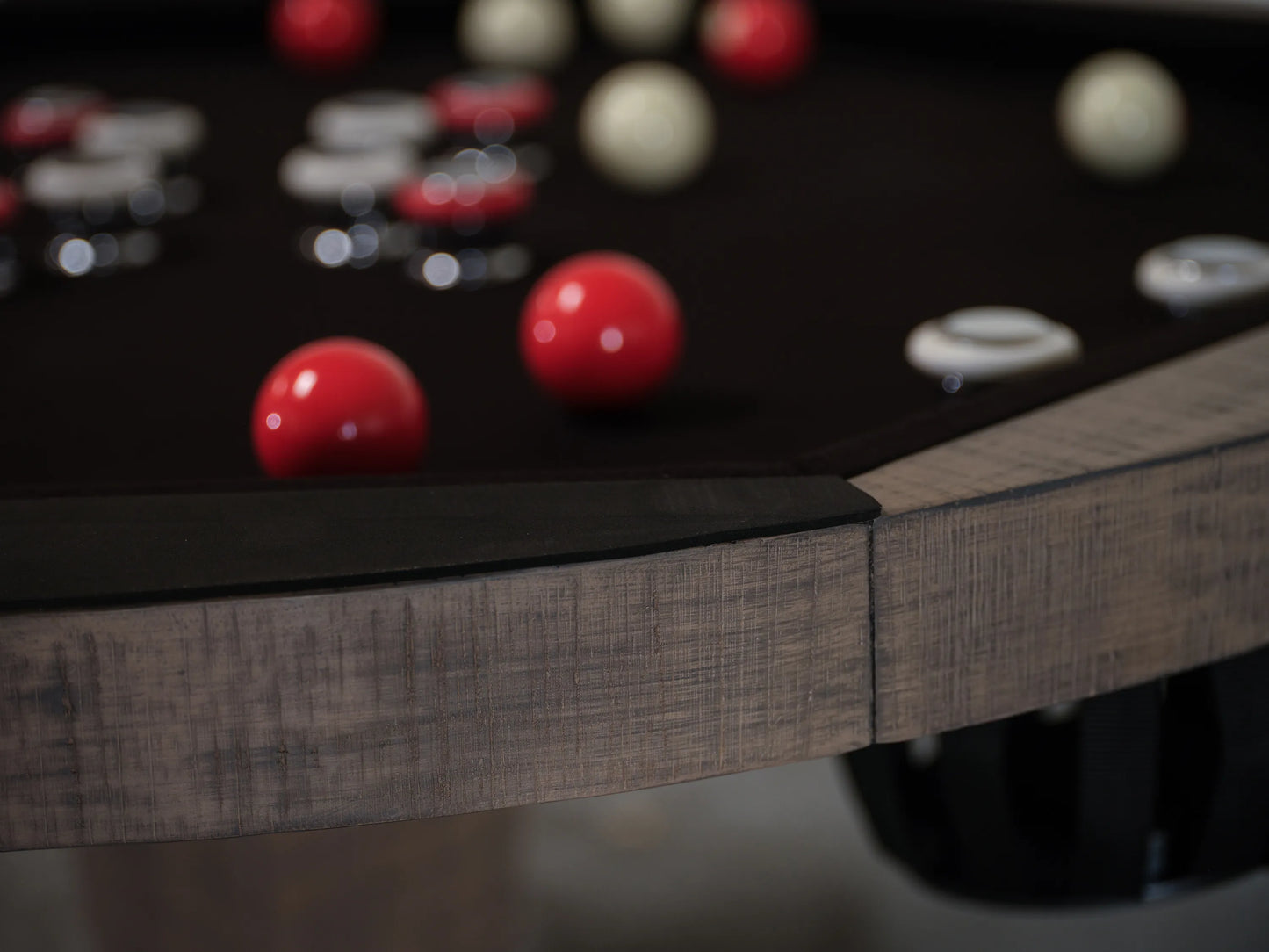 Kai - Poker Table, Bumper Pool Table, Dining Table 3 in 1 - Antique Finish