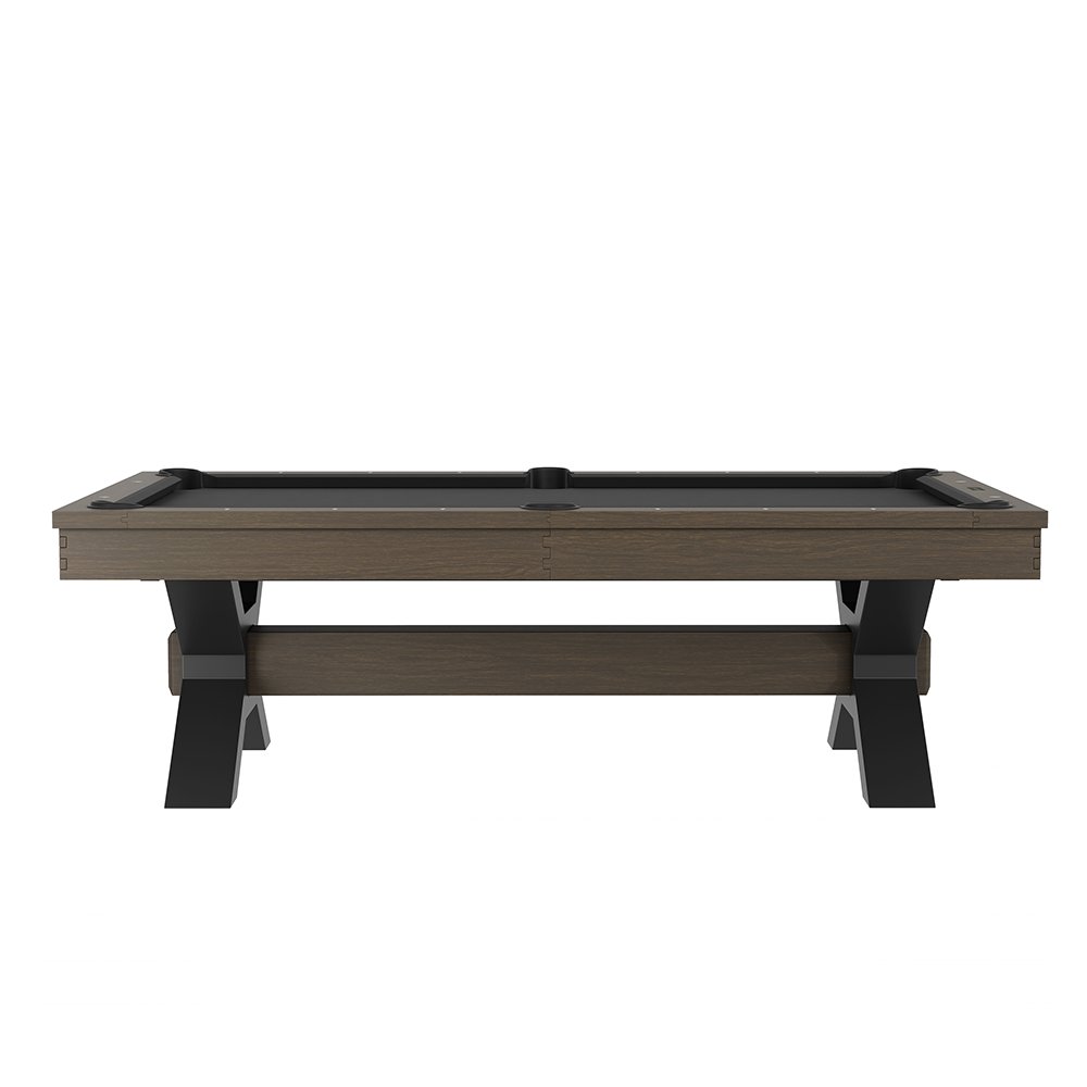 Nichols Wood Pool Table - Brushed Walnut Finish