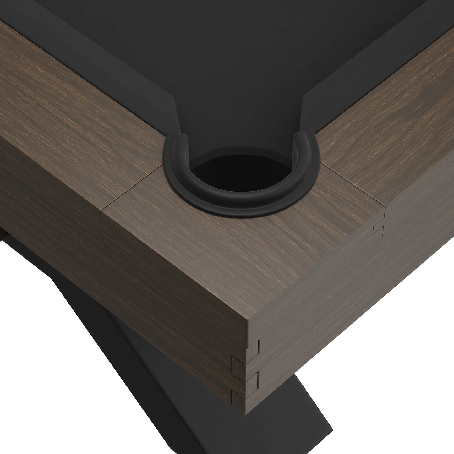Nichols Wood Pool Table - Brushed Walnut Finish