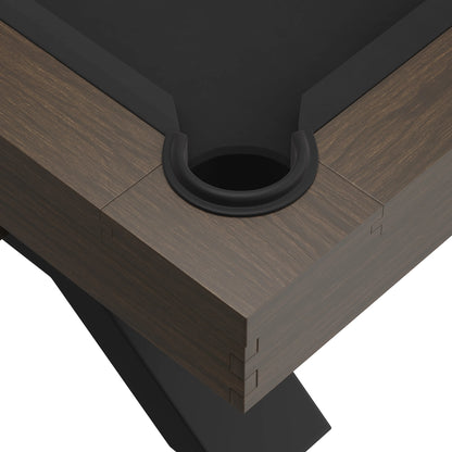 Nichols Wood Pool Table - Brushed Walnut Finish