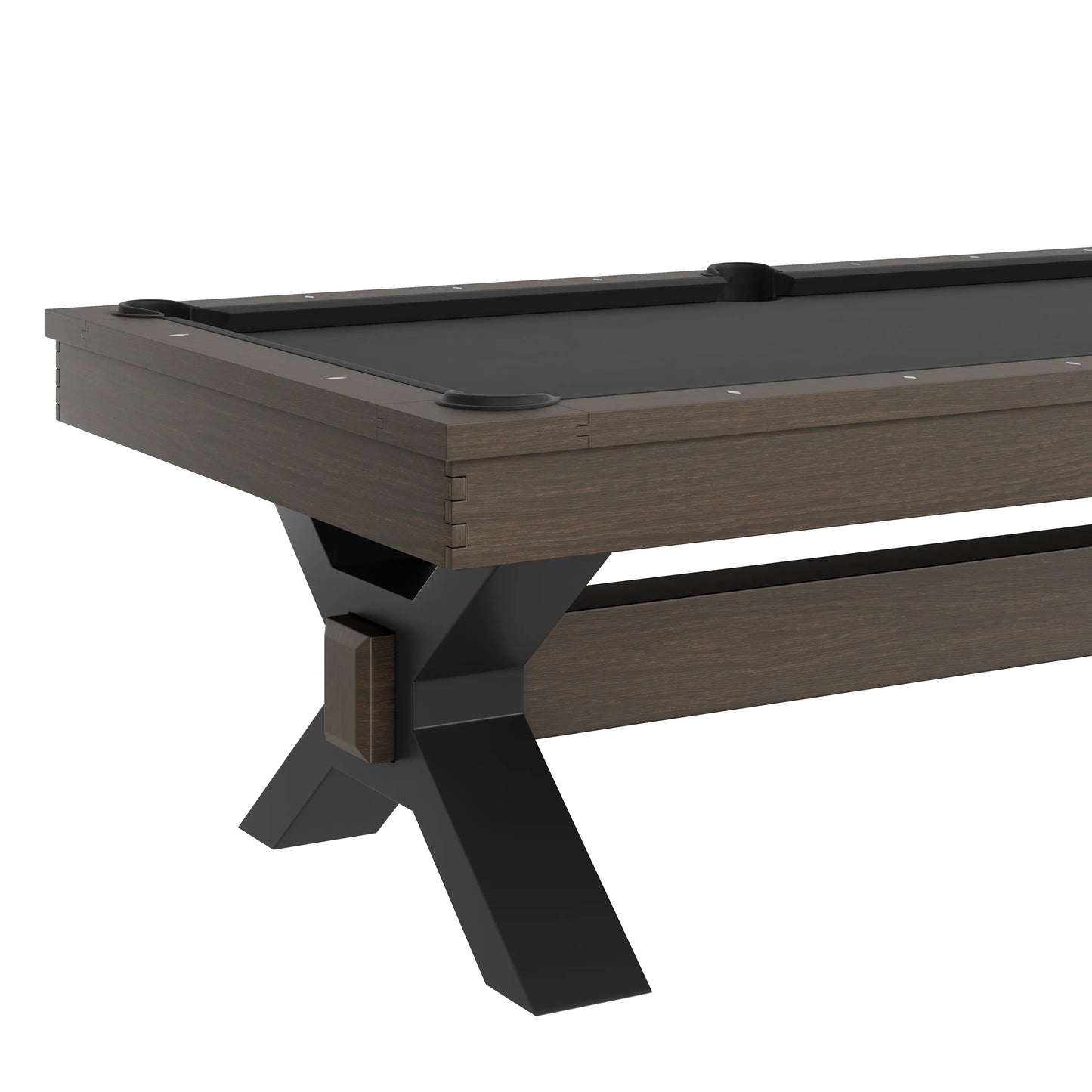 Nichols Wood Pool Table - Brushed Walnut Finish