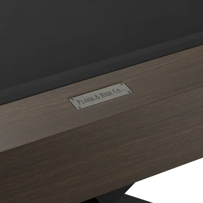 Nichols Wood Pool Table - Brushed Walnut Finish