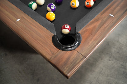 KAI Slate Pool Table - Gray Walnut Finish
