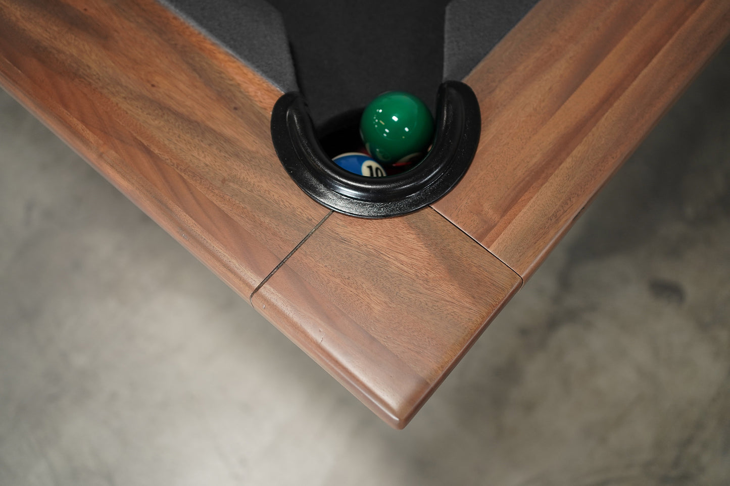 KAI Slate Pool Table - Gray Walnut Finish