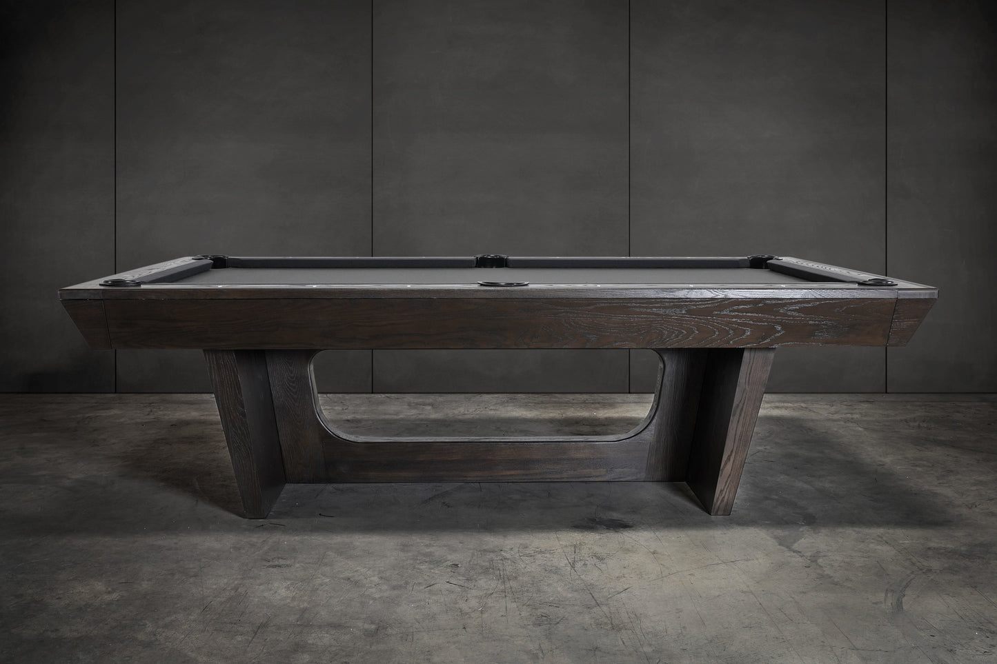 KAI Slate Pool Table - Waxed Brown Finish