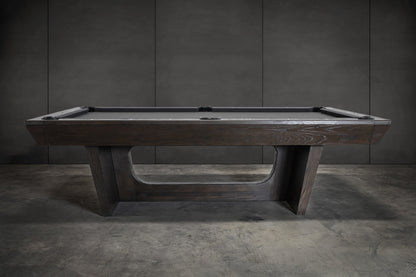 KAI Slate Pool Table - Waxed Brown Finish