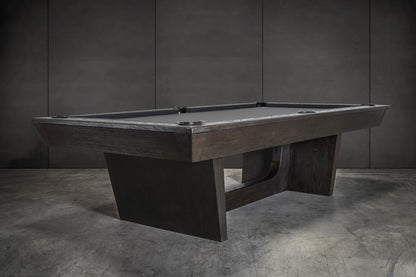 KAI Slate Pool Table - Waxed Brown Finish