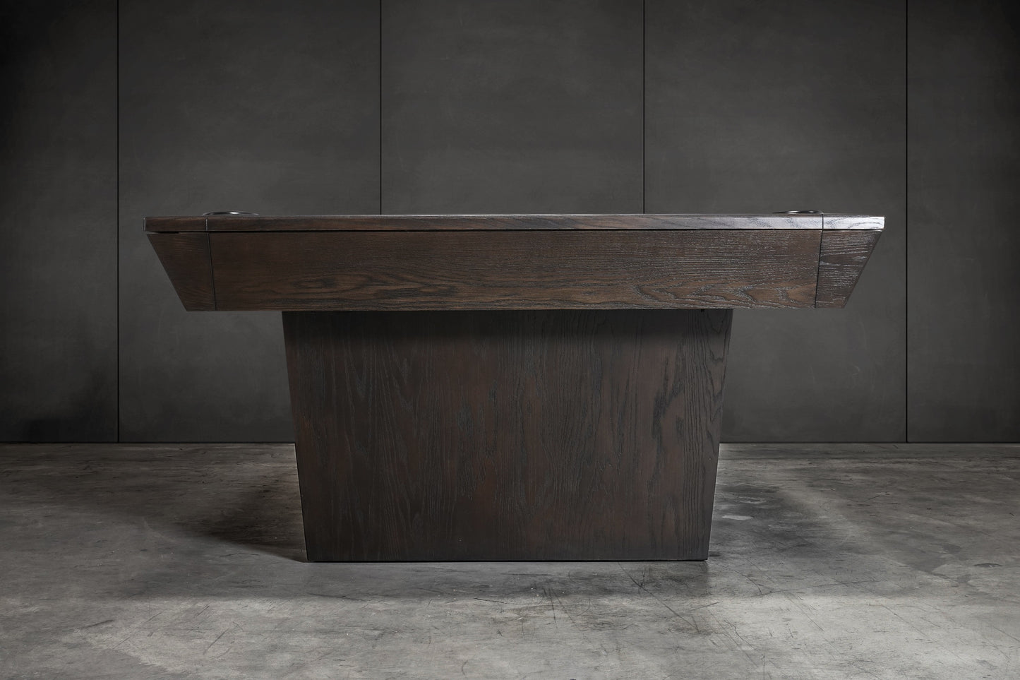 KAI Slate Pool Table - Waxed Brown Finish