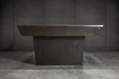 KAI Slate Pool Table - Waxed Brown Finish