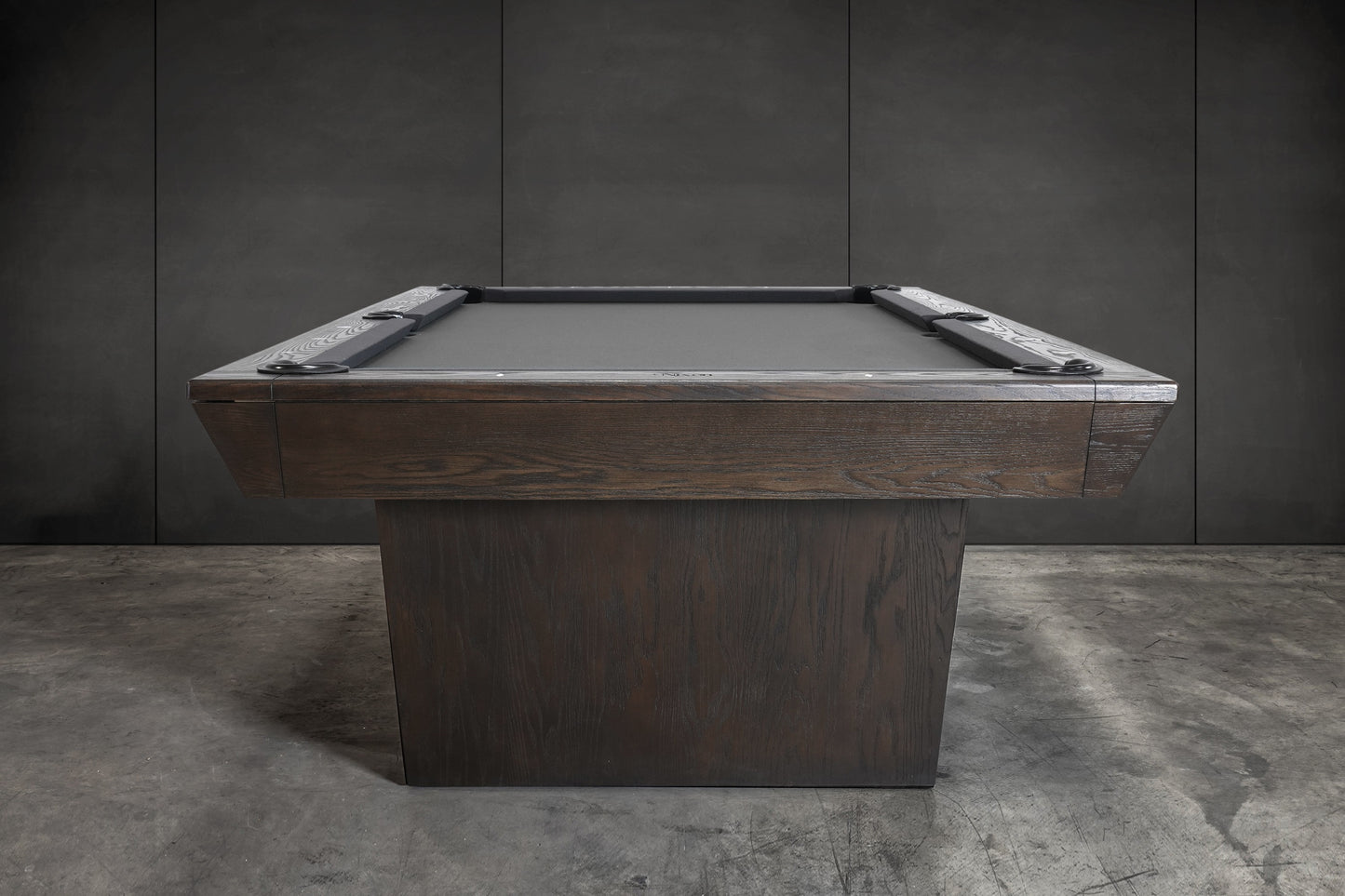 KAI Slate Pool Table - Waxed Brown Finish