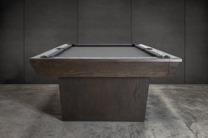 KAI Slate Pool Table - Waxed Brown Finish