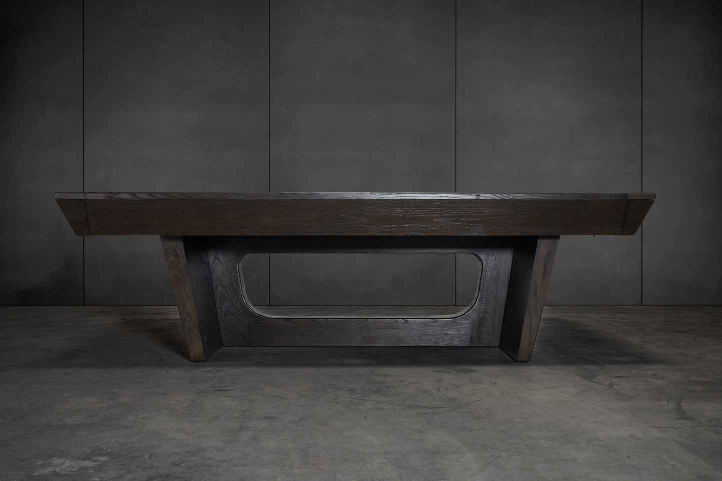 KAI Slate Pool Table - Waxed Brown Finish