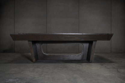 KAI Slate Pool Table - Waxed Brown Finish