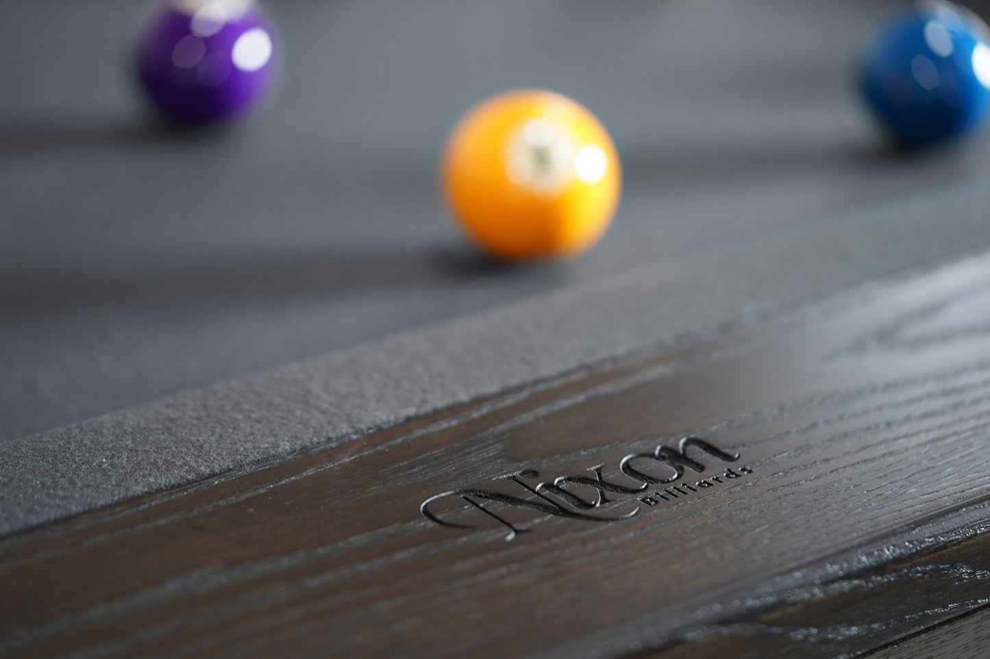 KAI Slate Pool Table - Waxed Brown Finish