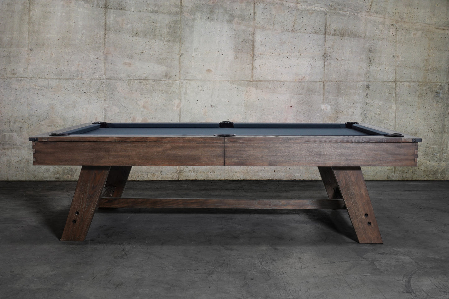 Hunter Slate Pool Table - Wood Leg - Brushed Walnut