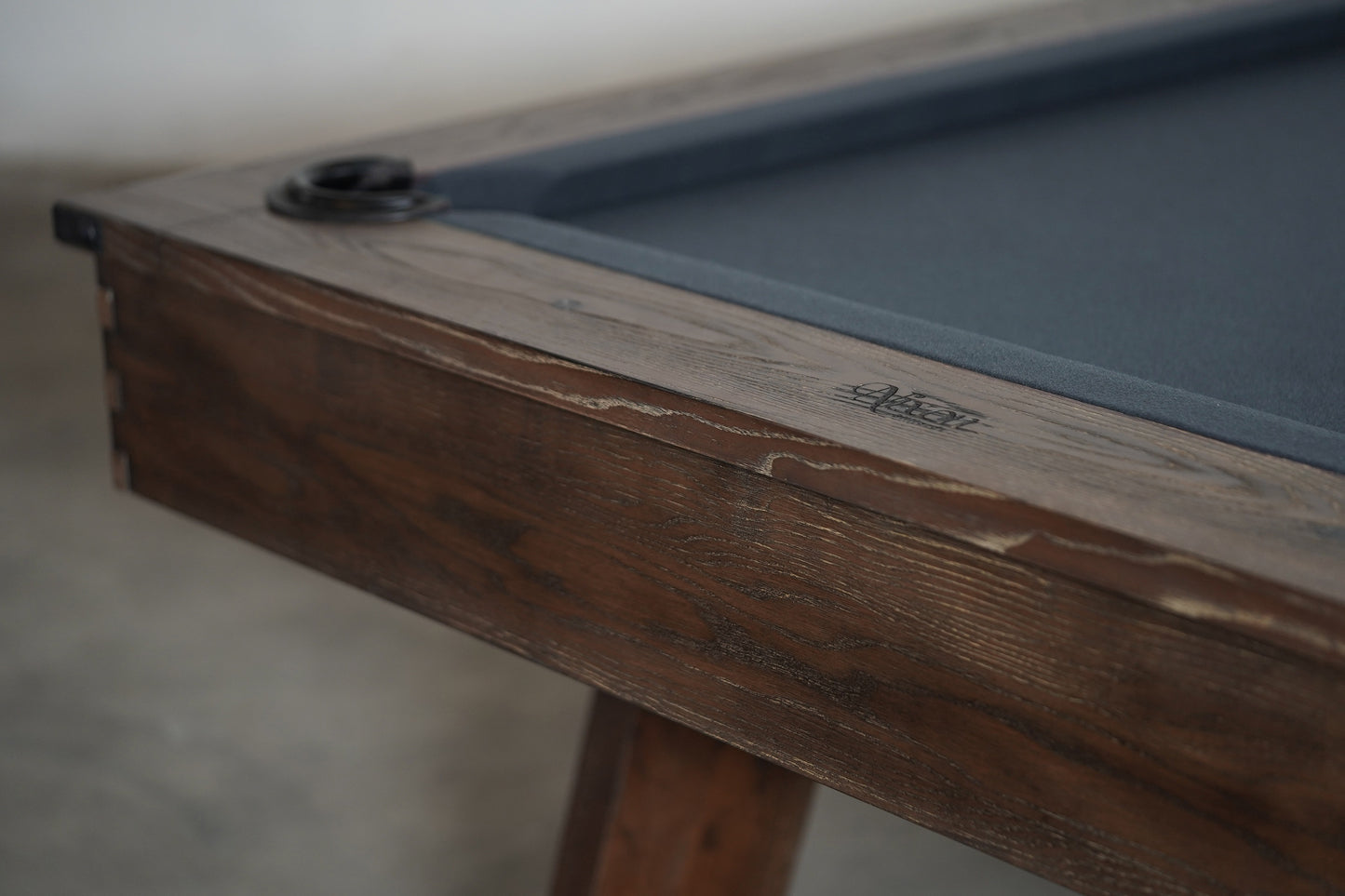 Hunter Slate Pool Table - Wood Leg - Brushed Walnut