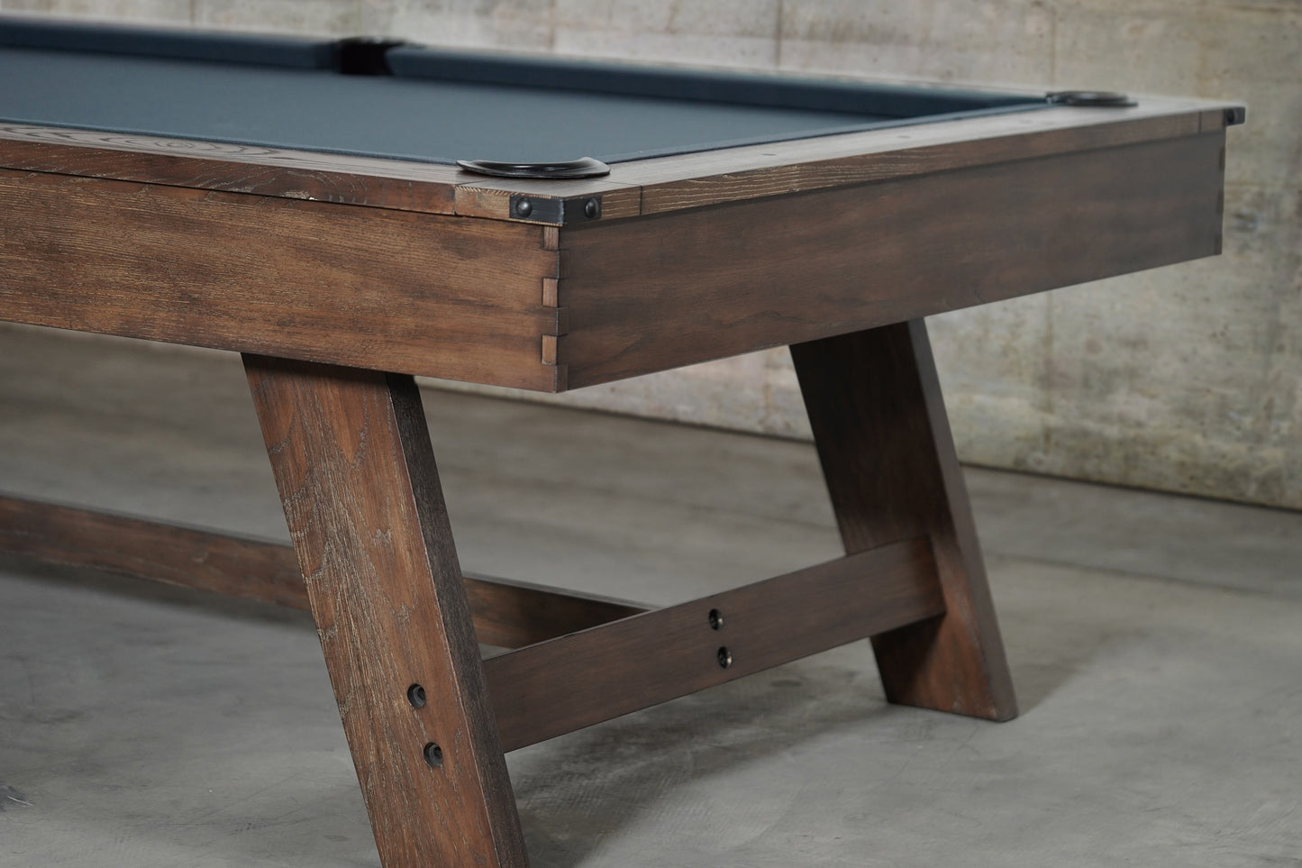Hunter Slate Pool Table - Wood Leg - Brushed Walnut