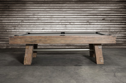 Georgia Slate Pool Table - Weathered Natural Finish