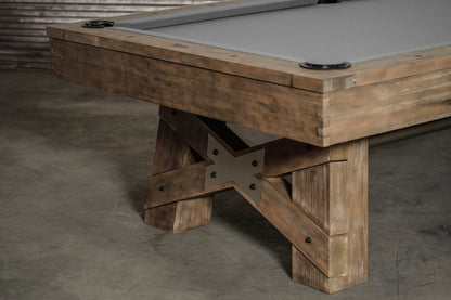 Georgia Slate Pool Table - Weathered Natural Finish